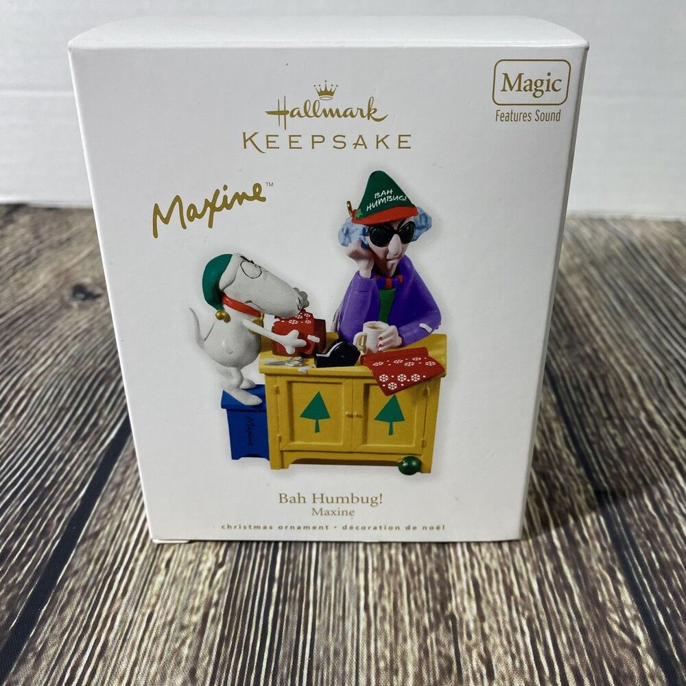 2010 Hallmark Keepsake Maxine 'Bah Humbug!' Holiday Tree Ornament New *flaw*
